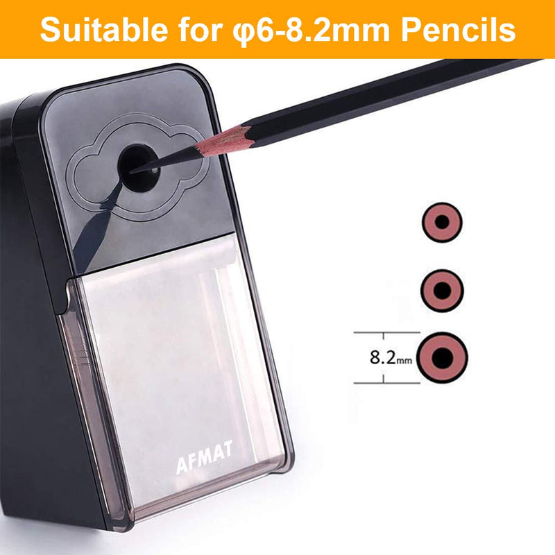 [Australia - AusPower] - Long Point Pencil Sharpener, Art Pencil Sharpeners, Charcoal Pencil Sharpener for Artists, Drawing Pencil Sharpener Manual for Art Pencils/Drawing/Sketching Pencils(φ6-8.2mm), Adjustable Points MANUAL PENCIL SHARPENER 
