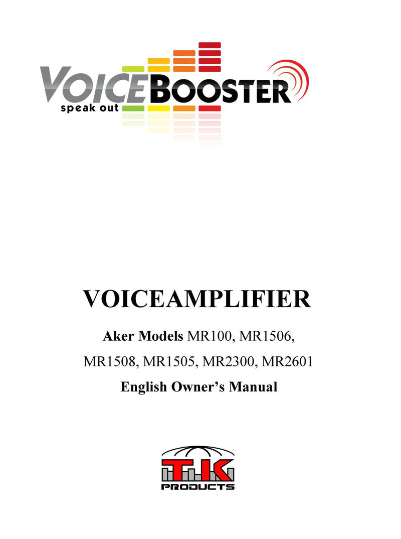 [Australia - AusPower] - VoiceBooster Voice Amplifier 10watts Black MR1506 by TK Products, Portable, for Teachers, Coaches, Tour Guides, Presentations, Costumes, Etc. 
