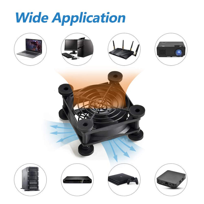 [Australia - AusPower] - SCCCF Quiet 80mm USB Fan, 5V USB Portable Cooling Fan for Flat Panel Xbox DVR Playstation Router TV Receiver Computer Cabinet Cooler 