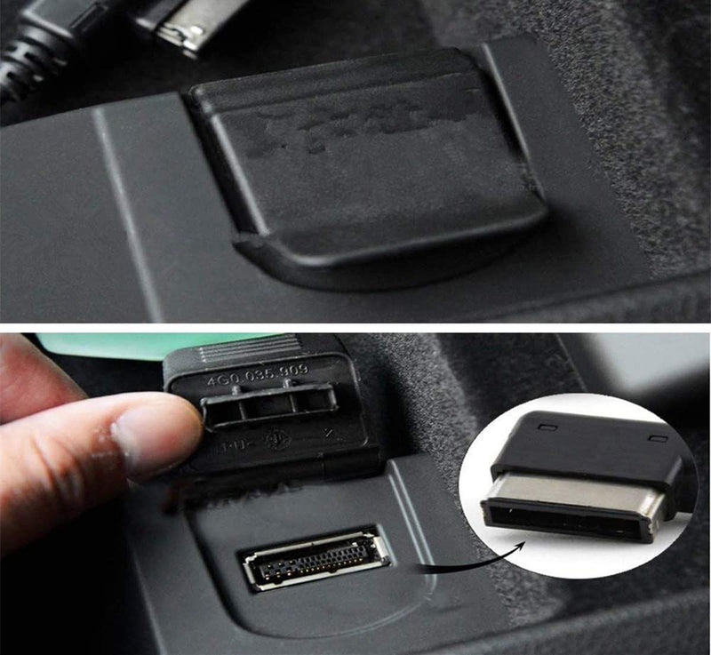[Australia - AusPower] - AMI Music Interface Char-ge Aux Cable Compatible with A3/A4/A5/A6/A8/S4/S6/S8/Q5/Q7/R8/TT with MMI 3G+ System (1M Length) 