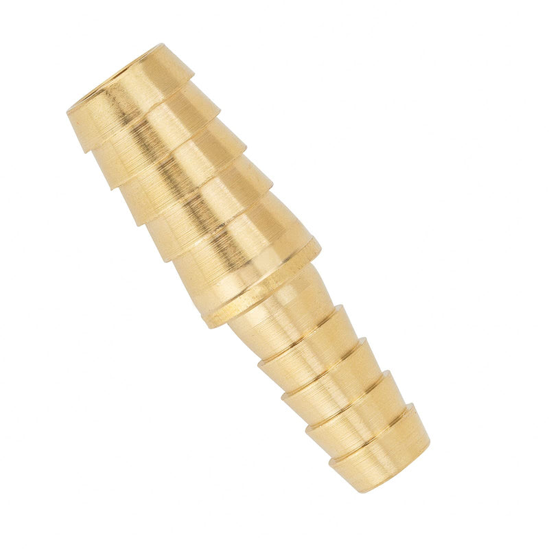 [Australia - AusPower] - Metalwork Brass Barb Fitting 1/4" Barbed x 3/16" Barbed Reducing Splicer Mender Reducer Union, Air Water Fuel Hose Adapter Joiner Connector (Pack of 2) 6.5mm x 5mm Pack of 2 