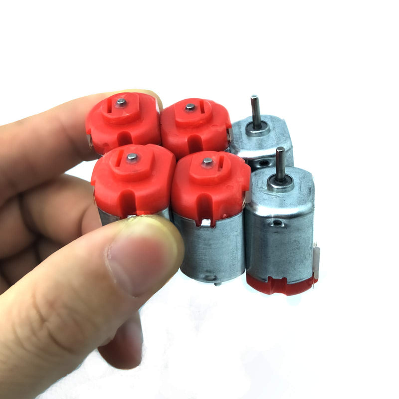 [Australia - AusPower] - 10pcs Micro 130 DC Motor Strong Magnetic Brushed Electric DC 3V -12V 25000 RPM Cars Toys Electric Motor, High Speed Torque DIY Remote Control Toy Car Hobby Motor, Metal Car Engine Motor Kit for Toys 