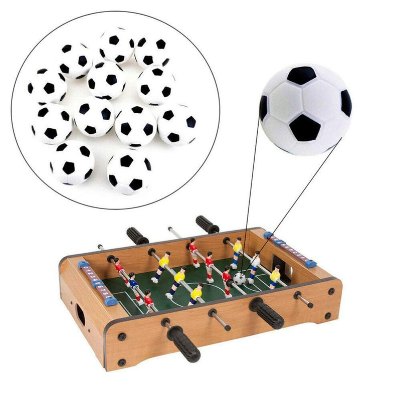 [Australia - AusPower] - BESPORTBLE 12 Pcs Table Soccer 31mm Foosball Replacement Balls Mini Table Footballs Soccer Game Ball Accessory (Black) 