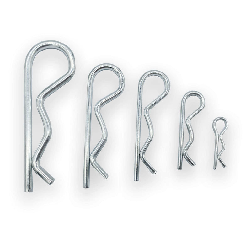 [Australia - AusPower] - Yoliko 38 Pcs Hitch Pin Clip R Clips Retaining Pins Tractor Cotter Pin Hair Pin Assortment Spring Clip Retainer Pins Hitch Keeper Pins Kit for Dolly Pins/Trailer Pin Clips/Hand Ttruck Pin Replacement 38 pcs in 5 size 