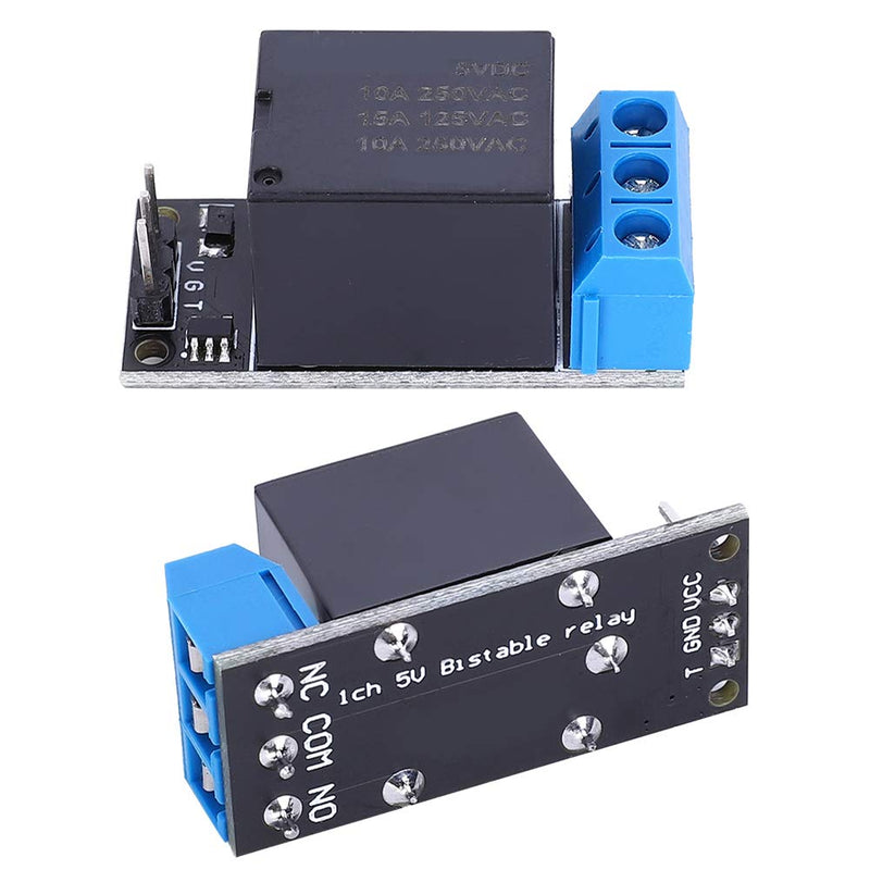 [Australia - AusPower] - Relay Control Module, Metal SL25A01 Low Level Trigger 5V 1-Channel Self-Locking Relay Module Low Level Control Switch Bistable Relay Module 