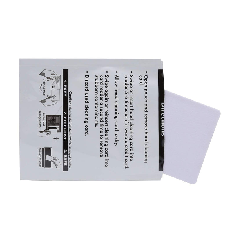 [Australia - AusPower] - CR80 Cleaning Cards, Dual Side Card Reader Cleaner, POS Swipe Terminal Cleaning Cards CK-CR80 (50pcs) 