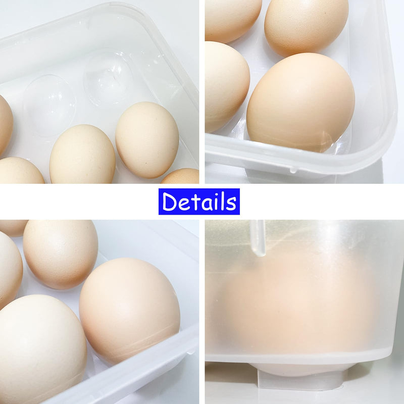 [Australia - AusPower] - Jgalnim 3Pack Egg Trays,Deviled Egg Containers with Lid,Egg Container Carrier,Refrigerator Portable Egg Trays for 72 Eggs Storge Holder Easter Day Thanksgiving Party Home Kitchen Supplies 