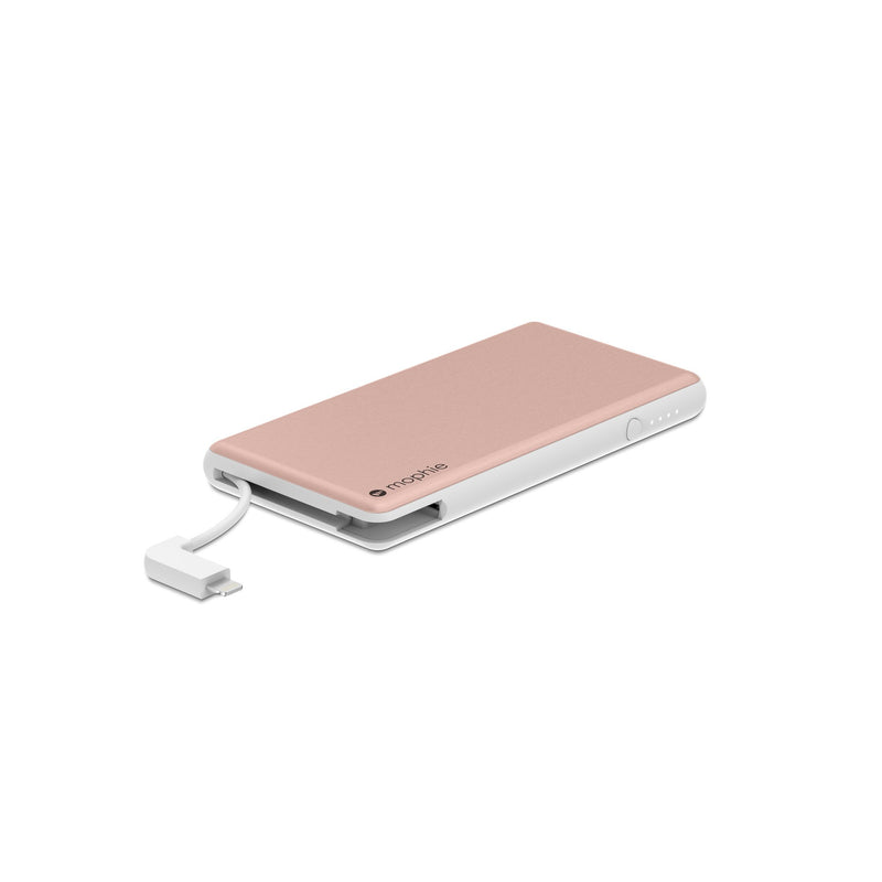 [Australia - AusPower] - Mophie powerstation Plus - External Battery with Built in cables for Smartphones - Rose Gold 
