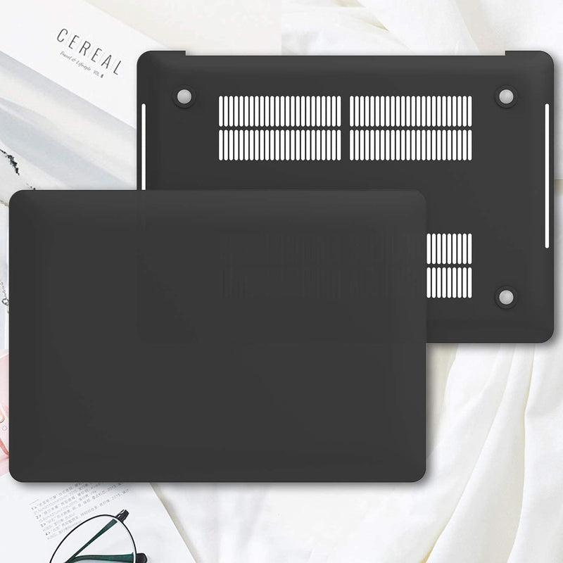 [Australia - AusPower] - ProCase MacBook Pro 13 Case 2016-2020 Release A2338 M1 A2289 A2251 A2159 A1989 A1706 A1708, Hard Case Shell Cover and Keyboard Skin Cover for MacBook Pro 13 Inch with/Without Touch Bar -Black Black 