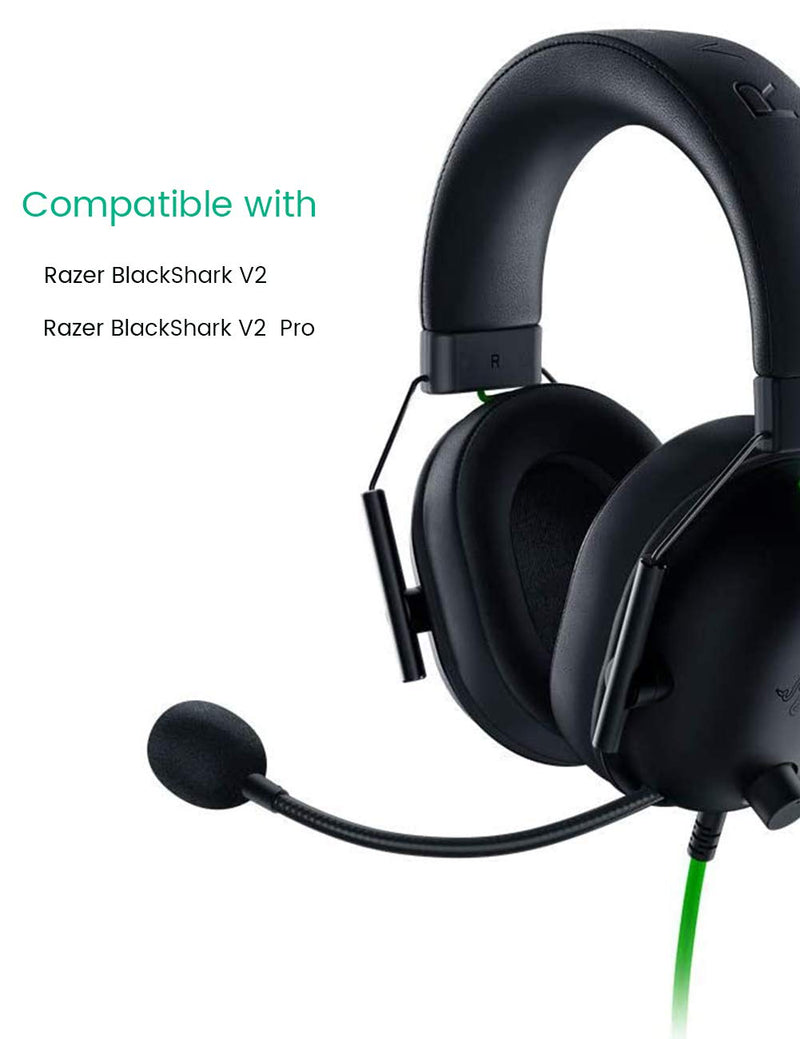 [Australia - AusPower] - Mic Replacement for Razer BlackShark V2 and V2 Pro Gaming Headset on PC, PS4, PS5, Switch, Xbox One, Xbox Series X & S, 3.5mm Detachable Boom Microphone 