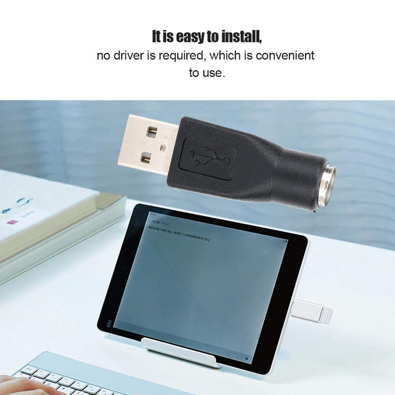 [Australia - AusPower] - 5pcs PS/2 Keyboard/Mouse to USB Converter Adapters USB Male to for PS/2 Female Adapter Converter No Driver for Keyboard Mouse with PS/2 Interface 