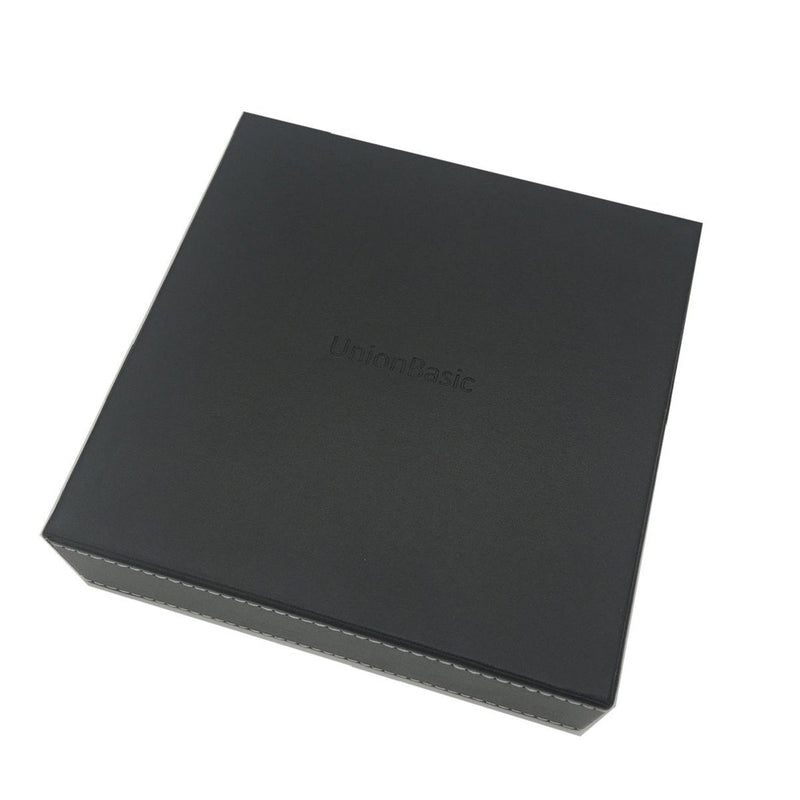 [Australia - AusPower] - UnionBasic Flat 3-Slot Small PU Leather Drawer Tray Desk Stationery Sundries Gadget Organizer Storage Box Business Card Holder Key Container (Black) 