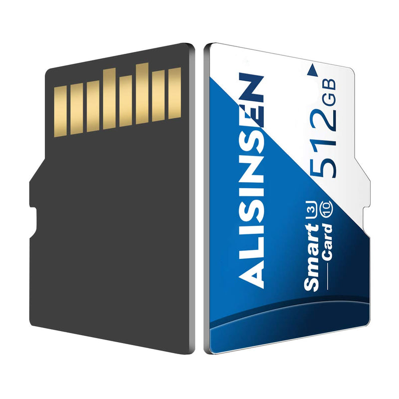 [Australia - AusPower] - 512GB Micro SD Card 512GB Micro Memory SD Card Class 10 TF Card 512GB High Speed TF Card 512GB with a SD Card Adapter for Android Galaxy Smart-Phone,Camera,PC,Mac XBL-512GB 