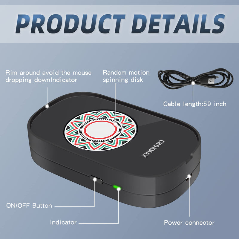 [Australia - AusPower] - CHOKMAX Mouse Jiggler, Undetectable Mouse Mover Wiggler Shaker with Drive Free USB Port Simulate Mouse Automatic Random Movement to Prevent Computer Laptop from Sleeping and Keep PC Awake 