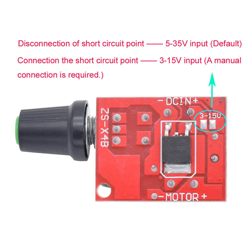 [Australia - AusPower] - Onyehn DC Motor PWM Speed Controller 3V 6V 12V 24V 35V Speed Control Switch Mini LED Dimmer 5A 90W(Pack of 6pcs) 