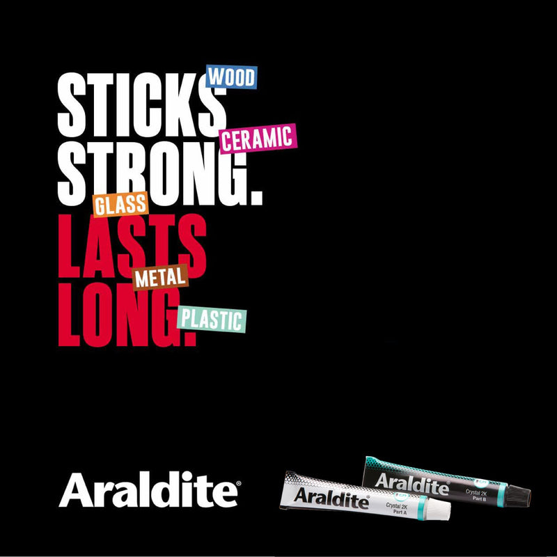 [Australia - AusPower] - Araldite Clear Epoxy Adhesive 5 Minute Fast Setting 2-Part Epoxy Glue. Solvent-Free Professional Grade Strength for Invisible Joins. Clear Resin for Glass and Jewellery. Crystal Clear, 2 x 15ml 