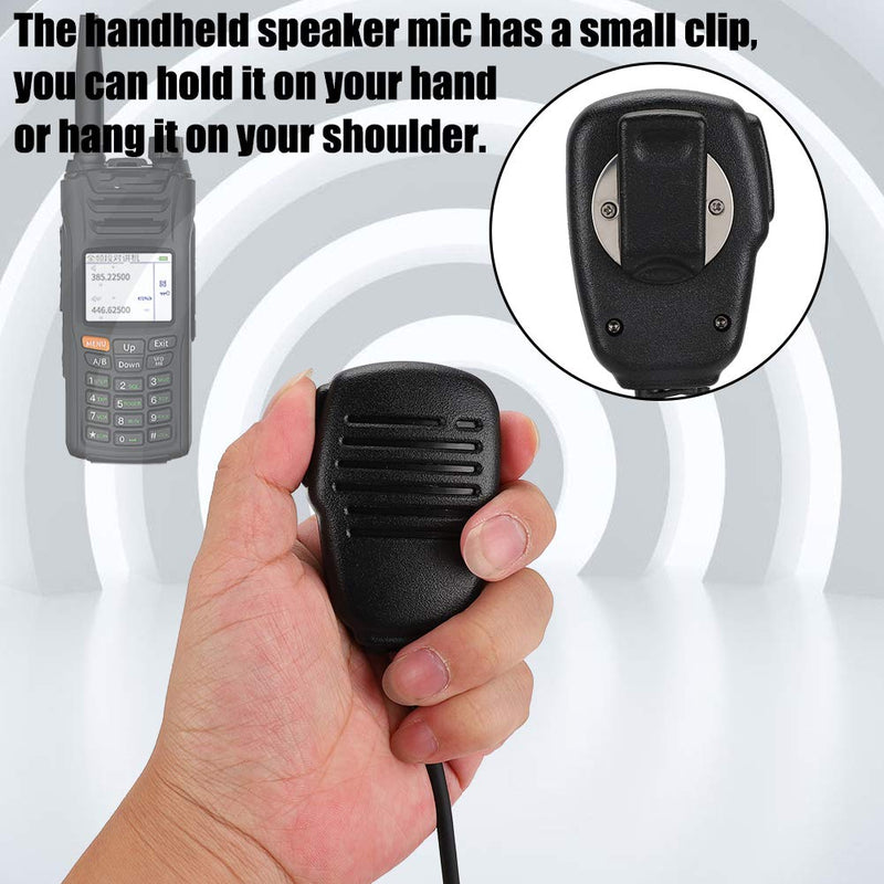 [Australia - AusPower] - Speaker Mic for Yaesu Vertex Walkie Talkie VX-6R, VX-7R, VX-6E, VX-7E, VX-120, VX-127, VX-170, VX-246, VX-270, VX-177, VX-700, VX-710 etc,Waterproof and 360 Degrees Rotation PTT Hand Microphone 