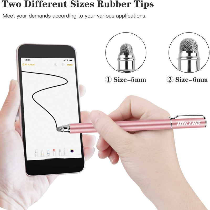 [Australia - AusPower] - METRO Replaceable Mesh Fiber Tips for METRO Dual-tip Capacitive Stylus Pens Only (10 Pcs 0.2" Tips, 10 Pcs 0.24" Tips) 