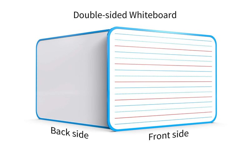 [Australia - AusPower] - Dry Erase Lapboard Double Sided, Dry Erase Board with Lines for Kids, Small Whiteboard for Home & School 