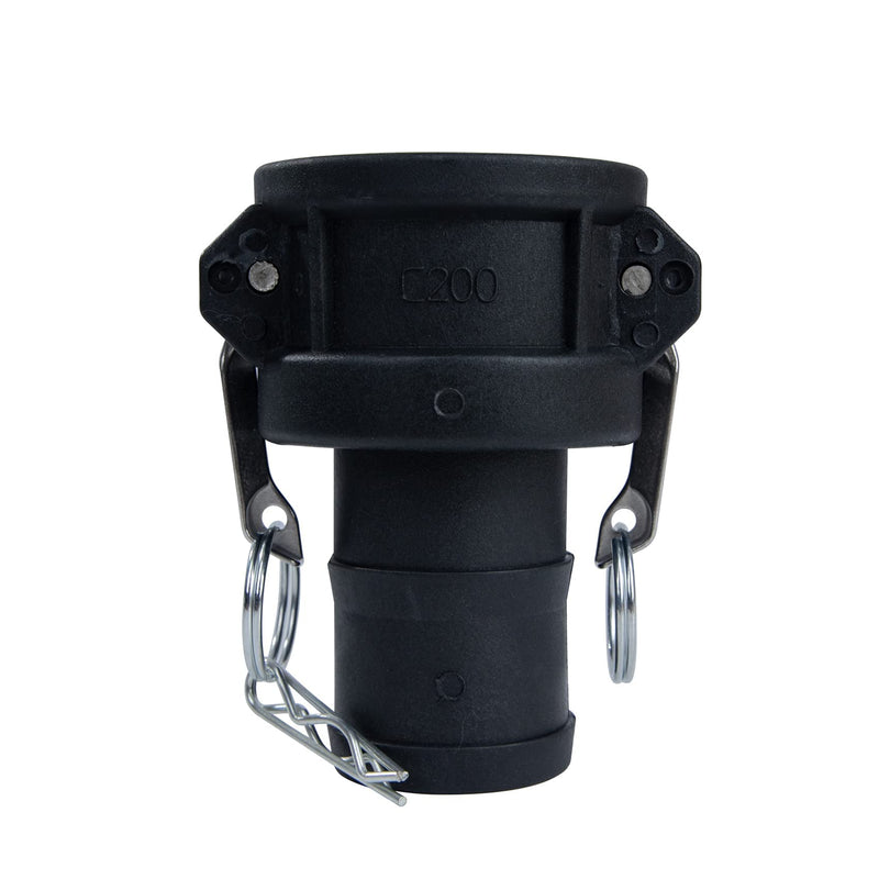 [Australia - AusPower] - Quafwia 1 PC Poly Camlock Fittings 2" Cam lock Hose Fittings Standard Type C 2" Female Coupler x 2" Hose End With Camlock Gasket Inside Camlock Fittings Poly 