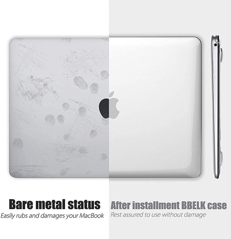 [Australia - AusPower] - B BELK Compatible with MacBook Pro 16 Inch Case 2020 2019 Release A2141, Clear Plastic Laptop Hard Shell Case with Keyboard Cover & Screen Protector, MacBook Pro 16 Case with Touch Bar & Touch ID 