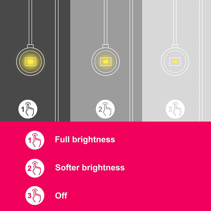 [Australia - AusPower] - BIGLIGHT Book Light for Reading in Bed, Small Book Light for Kids, LED Reading Lamp, Battery Operated Clip Light, Reading Light for Books in Bed at Night, 2 Adjustable Brightness, 2 Pack 
