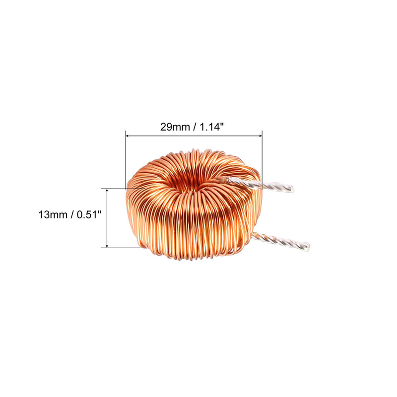 [Australia - AusPower] - uxcell Vertical Toroid Magnetic Inductor Monolayer Wire Wind Wound 100uH 20A Inductance Coil 