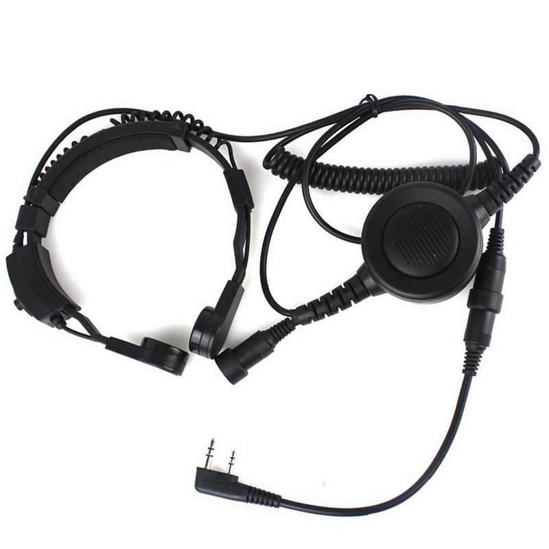 [Australia - AusPower] - KENMAX® Military Covert Earpiece Grade Tactical Throat Mic Armpit PTT Headset with Finger PTT for Walkie Talkie Two Way CB Ham Radio Baofeng UV-89 UV-5RAX+ BF-388A Kenwood TK-2400V4P TK-3402I16P 