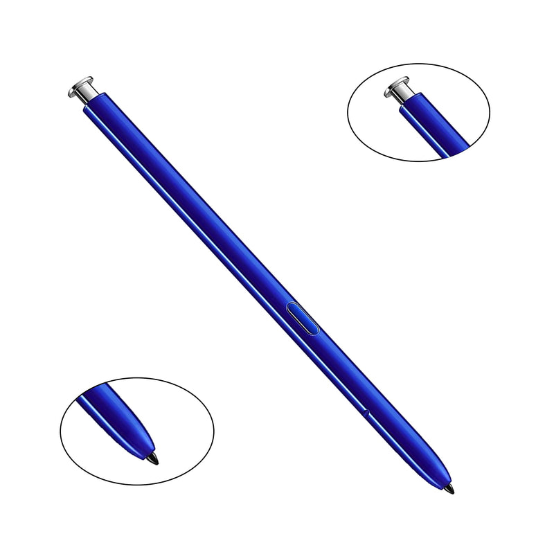 [Australia - AusPower] - 2 Pack Blue Silver Note 10 Pen Replacement for Galaxy Note 10 Note10 Plus Note 10, 5G Stylus Pen Touch S Pen (Without Bluetooth) 