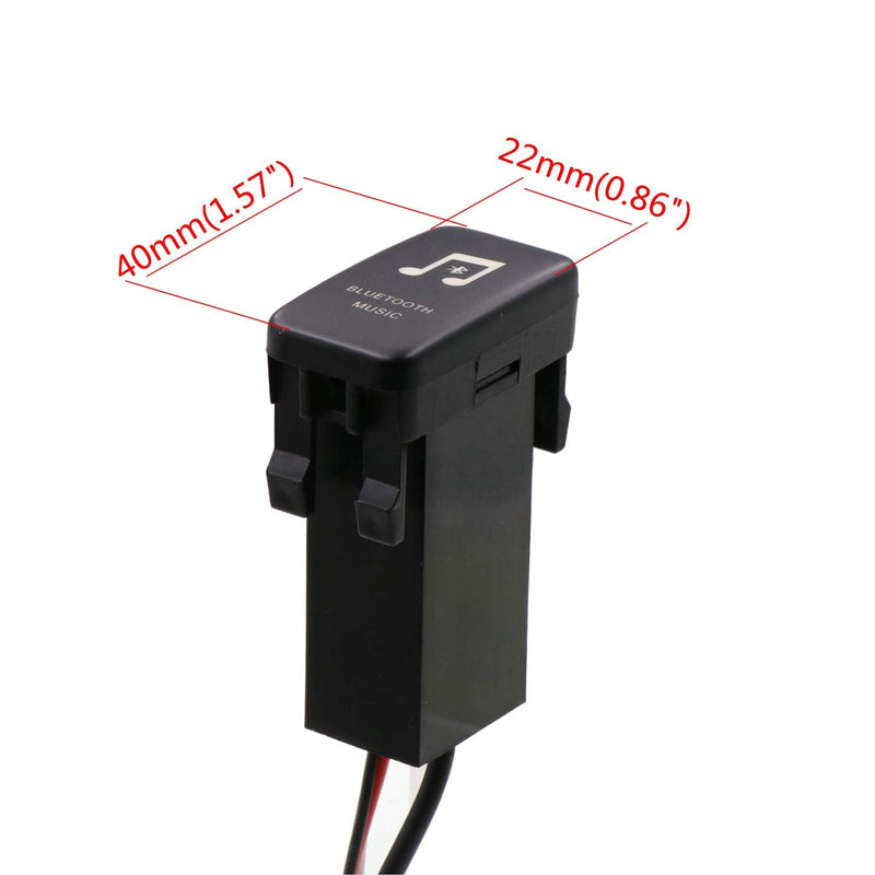 [Australia - AusPower] - Timloon Car Bluetooth Music Adapter Module Panel Installation AUX Output Use for Toyota Hilux VIGO,Coaster,Corolla ex,Yaris,Reiz TOYOTA-B 