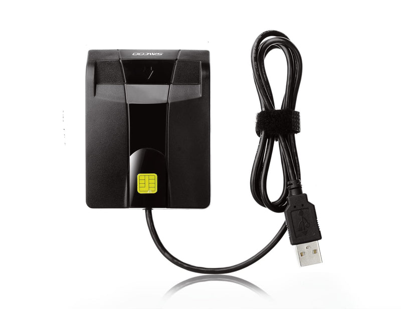 [Australia - AusPower] - DOD Military USB Common Access CAC Smart Card Reader, Compatible with Mac OS, Win, Linux (Horizontal Version) Cac Card Reader V1 