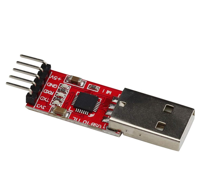 [Australia - AusPower] - VKLSVAN 2PCS CP2102 Serial Module USB to TTL Converter Adapter UART Downloader 3.3V/5V with Jumper Wires 