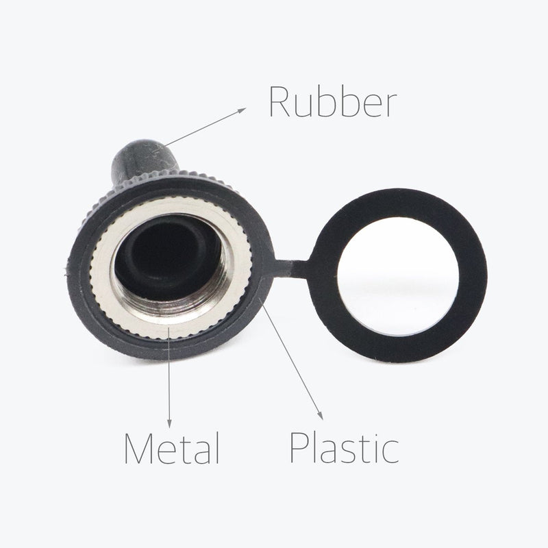 [Australia - AusPower] - Lantee EDPM Rubber Electrical Toggle Switch Cover Weatherproof Protector Boot,12 mm Thread Diameter, Pack of 20 