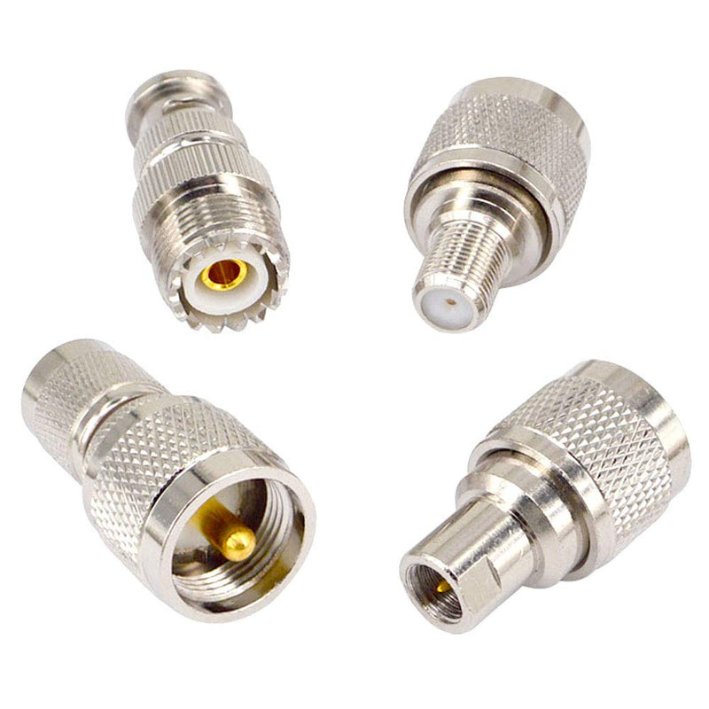 [Australia - AusPower] - onelinkmore 20 Type Set UHF PL259 SO239 Mini UHF Adapter Kits UHF to SMA/BNC/MCX/FME/F/TNC/Mini UHF RF Coaxial Adapter Male Female Coax UHF VHF HF Radios Adapter Connector Kit … Black 