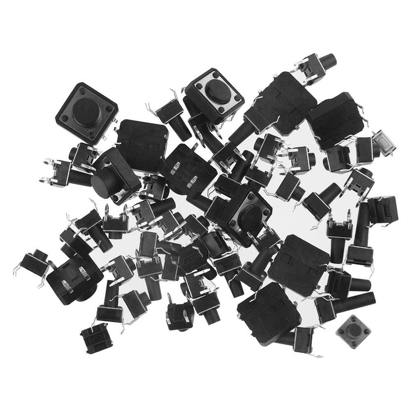 [Australia - AusPower] - XINGYHENG 280Pcs 6 * 6 * 5mm 4pin (14 Kinds,Each swith 20pcs) Mini Micro Momentary Tactile Push Button Switch Tactile Tact Push Button Switch Assortment Box 