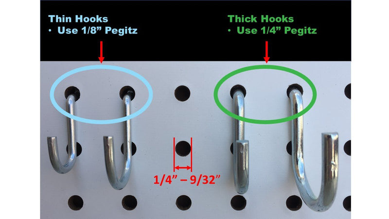[Australia - AusPower] - Pegitz Pegboard Peg Locks 50PCS (1/4 inch, Black) 1/4 Inch 