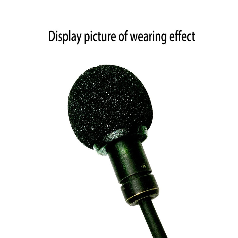 [Australia - AusPower] - Amykite 2pcs Microphone Windscreen Foam Cover Replacement Kit, ABS Plastic Holder for UWP D11 D21 DV1 Microphone (7mm) Black 