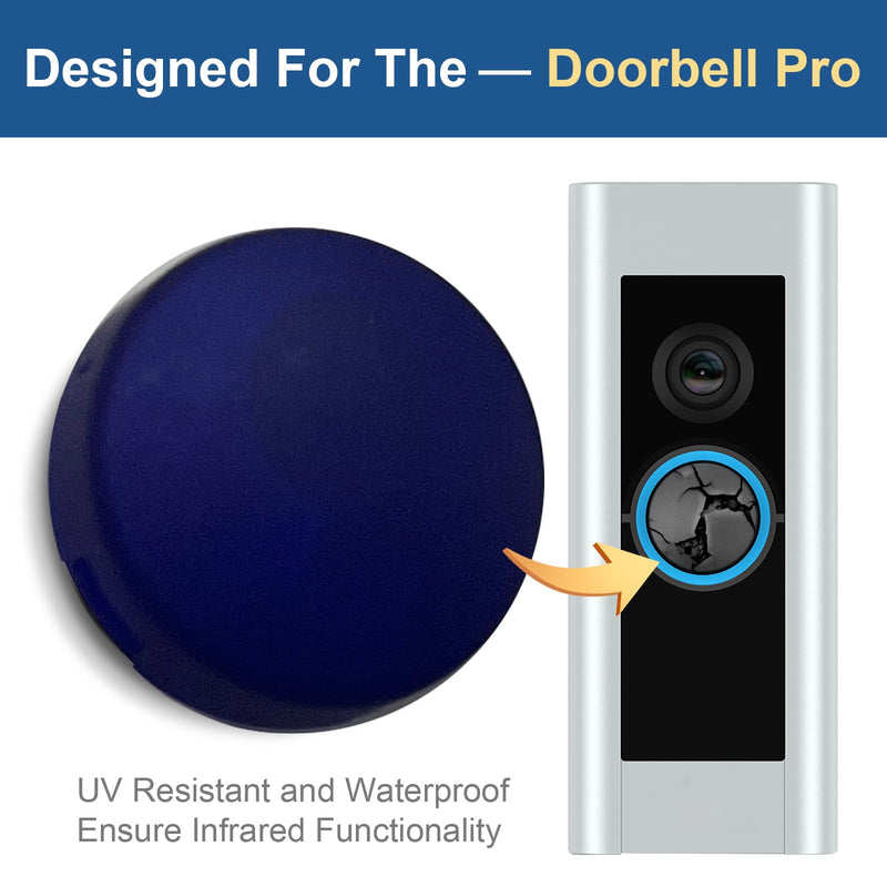 [Australia - AusPower] - Doorbell Button Replacement, Doorbell Pro Buttons Replacement, Come with 4Pack Buttons / 2Pack Screws, Video Doorbell Buttons Compatible with Doorbell Pro, Repair Split Cracked Broken Button (Purple) PURPLE 