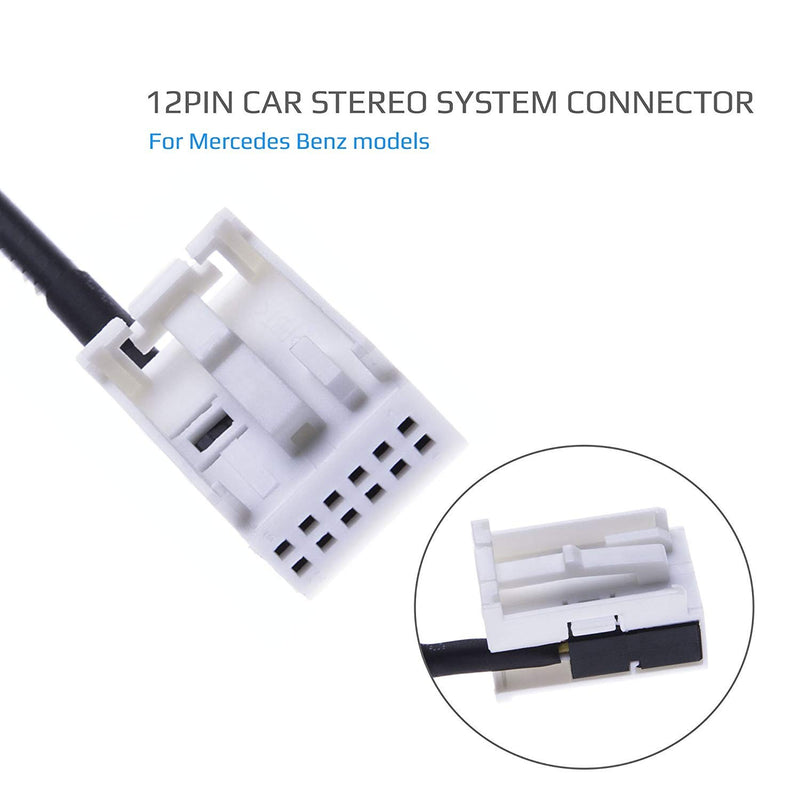 [Australia - AusPower] - Car AUX Input Mode Cable 3.5mm Aux Jack Radio Lead Adapter for Mercedes M Class W251, W164, R W221, W251, S W221, R230, SL R230, CL (2004-2006) | 5ft 