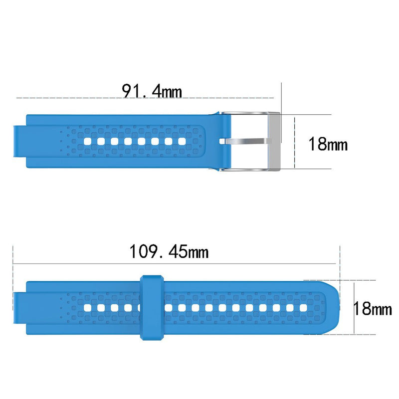 [Australia - AusPower] - LOKEKE Compatible for Garmin Forerunner 25(Women's) Small Smart Watch Replacement Band - LOKEKE Replacement Silicone Wrist Band Strap for Forerunner 25 Small GPS Running Watch(Silicone Black) Silicone Black 
