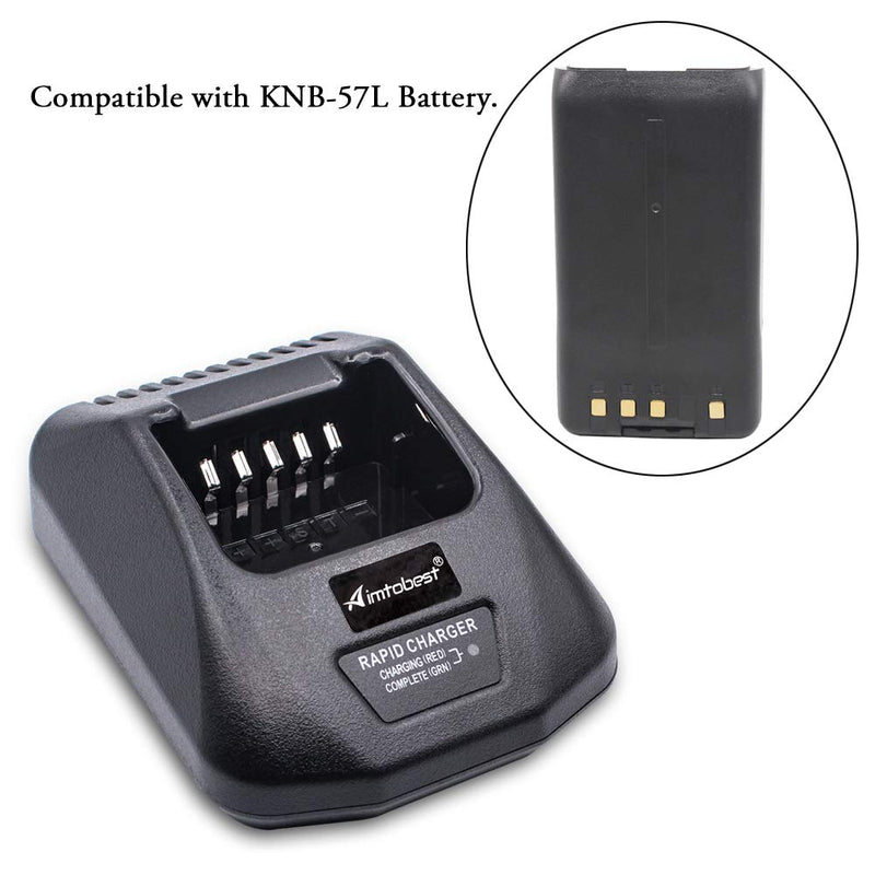 [Australia - AusPower] - KSC-25 Charger Compatible for Kenwood Radio TK-2140 TK-3140 TK-2160 TK-3160 TK-2170 TK-3170 TK-2360 TK-3360 NX-220 NX-320 KNB-57L KNB-55L KNB-35L KNB-56N KNB-26N Battery 