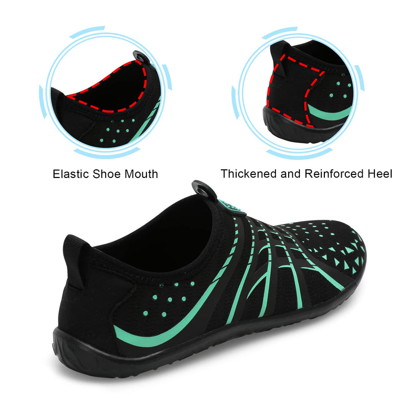 [Australia - AusPower] - Womens and Mens Water Shoes Breathable Quick Dry Soft Barefoot Aqua Socks for Swim Beach Surf Yoga Sport 5.5-6.5 Women/5-6 Men Jiao Blblue 