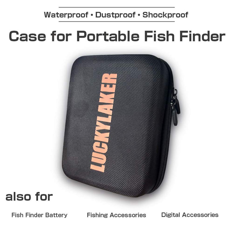 [Australia - AusPower] - LUCKY Hard Travel Case for LUCKY/LUCKYLAKER Handheld Fish Finder Boat Sonar Fishing Finders Transducer Kayak Fish Finder Waterproof for Ice Fishing 