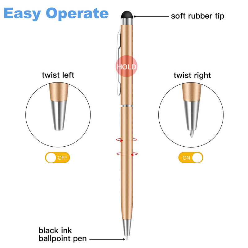 [Australia - AusPower] - Stylus Pens for Touch Screens, StylusHome 10 Pack Universal 2 in 1 Capacitive Stylus Ballpoint Pen for iPad iPhone Tablets Samsung Galaxy All Universal Touch Screen Devices 