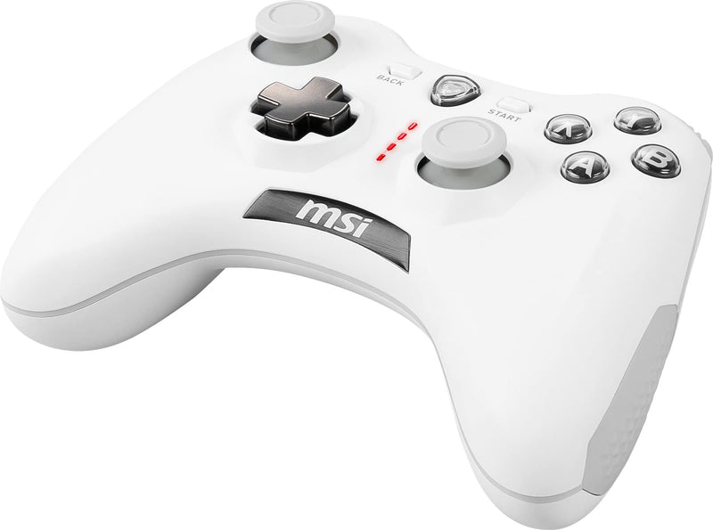 [Australia - AusPower] - MSI Force GC30V2 White Wireless Gaming Controller, Dual Vibration Motors, Dual Connection Modes, Interchangable D-Pads, Compatible with PC & Android Force GC30 V2 WHITE 
