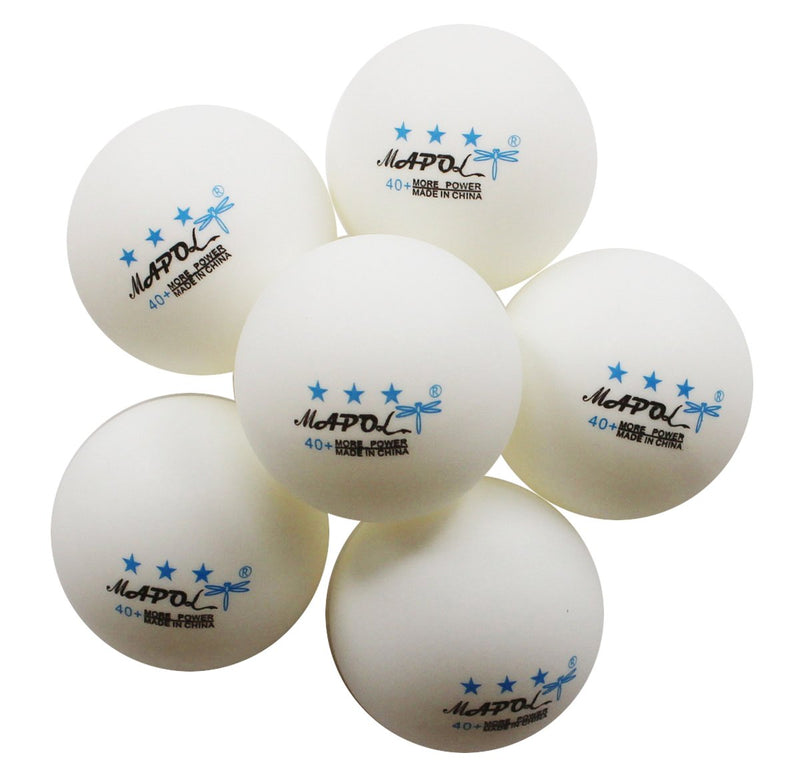 [Australia - AusPower] - MAPOL 100 Pack White 3-Star Table Tennis Balls Advanced Training Ping Pong Ball 