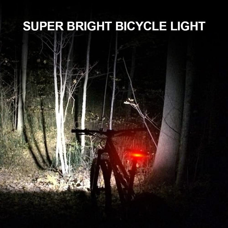 [Australia - AusPower] - 1200 Lumens Bike Lights Front and Back,USB Rechargeable Bicycle Lights,Super Bright 3 LED Bike Lights for Night Riding,Bike Headlight with Power Bank Function,IPX5 Waterproof,3+5 Light Modes 