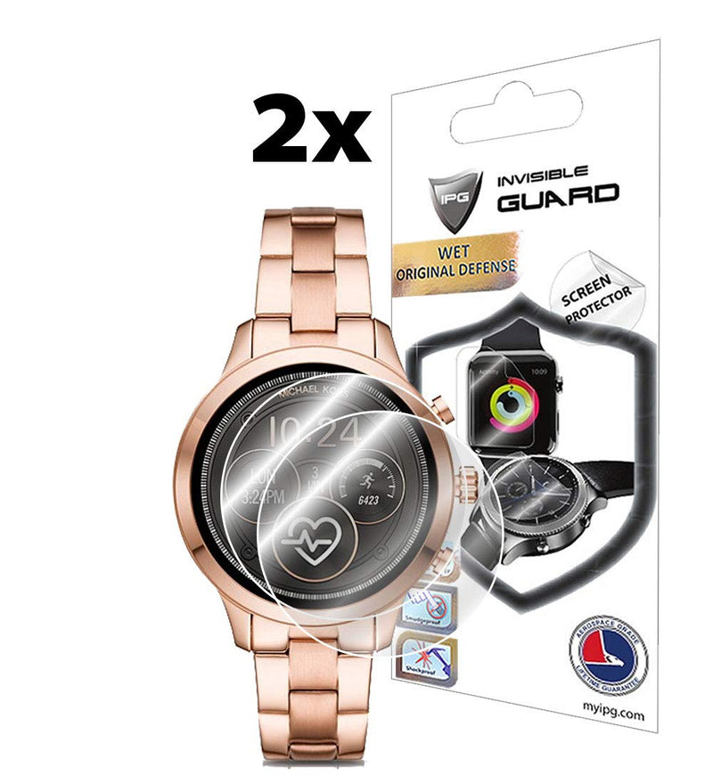 [Australia - AusPower] - IPG For Michael Kors Access Runway Smartwatch Screen Protector (2 Units) Invisible Ultra HD Clear Film Anti Scratch Skin Guard - Smooth/Self-Healing/Bubble -Free 