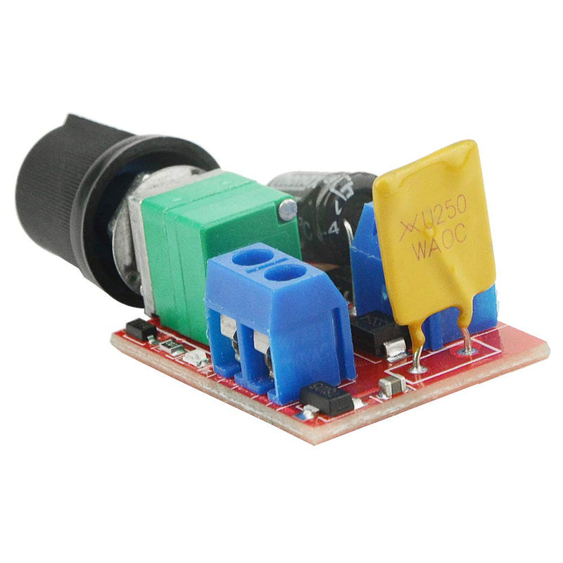 [Australia - AusPower] - XINGYHENG 2PCS DC Motor Governor 3V 6V 12V 24V 35V Adjustable Speed Controller Regulation Switch 5A Ultra small LED dimmer with Speed Control Knob 