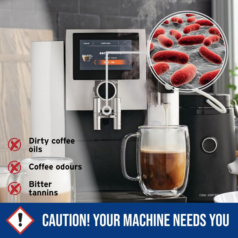 [Australia - AusPower] - Caffenu Jura Cleaning Tablets (30 Tablets) - Compatible with All Home & Pro Jura Coffee Machines - Espresso Cleaning Tablets Cleans Internal Parts, Portafilter, Inaccessible Areas 